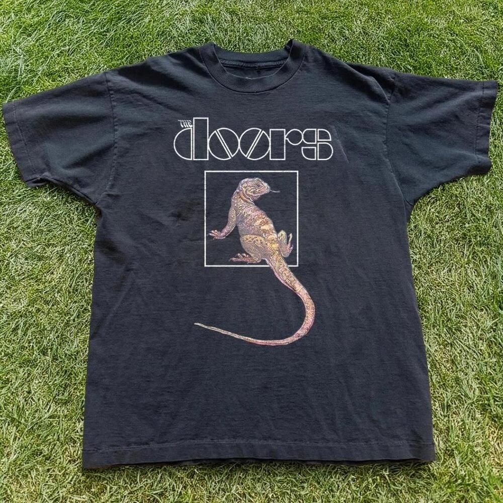 Gildan Black T-Shirt, The Doors Black Graphic Tee